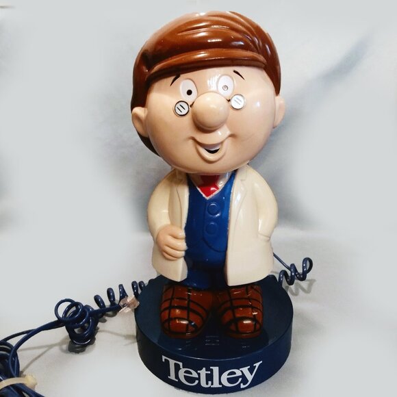 Vintage 1990's-Tetley Tea "Gaffer" Collectable Landline Phone - Picture 2 of 12